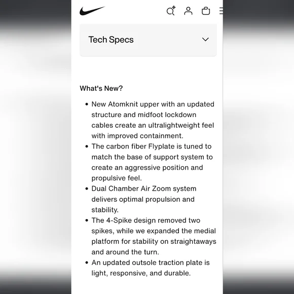 Nike Air Zoom Victory 2 Track and Field Spikes - Picture 2 of 11